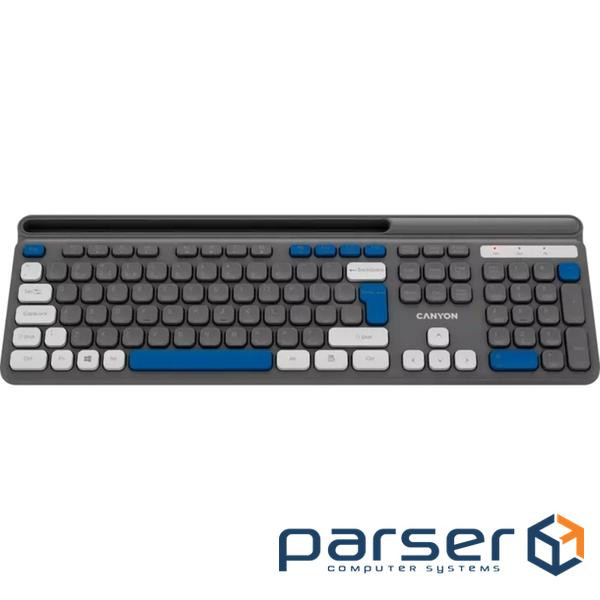CANYON keyboard HKB-W03 EN AAA Wireless Grey (CNS-HKBW03DG)