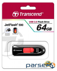 USB накопитель Transcend JetFlash 590 64Gb (TS64GJF590K)