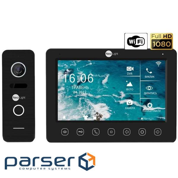 Комплект відеодомофона Neolight NeoLight NeoKIT HD WF B/Black