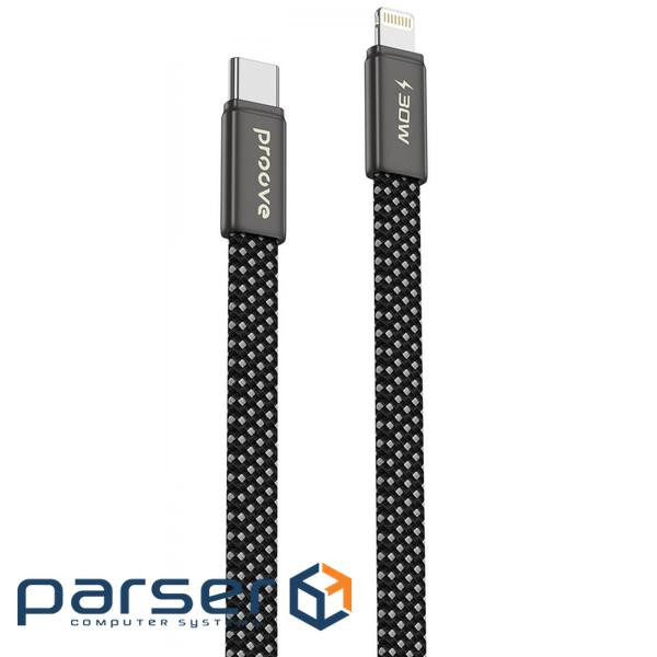 Кабель Proove AirLine Type-C to Lightning 30W (1m) black (CCAI30002101)