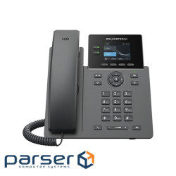 Grandstream GRP2610P, Professional P Phone, 2 SIP accounts, 2 lines, 2x Ethernet 10/100 PoE, 320x240
