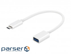Kingda USB 2.0 Type-C --> Micro USB (OTG) OEM, кабель 0.2м, білий (S0678)