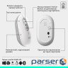 Мишка Logitech POP Mouse With Emoji Bluetooth Off-White (910-007411)