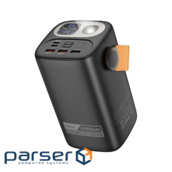 Батарея універсальна HOCO 60000mAh Astrum PD/100W, QC/3.0, LED lamp, Black (DB160 / 714724)