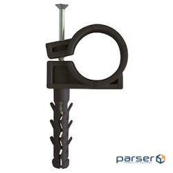 Обойма для труб та кабелю APRO 20-22 мм (пач. 50 шт.) чорна 