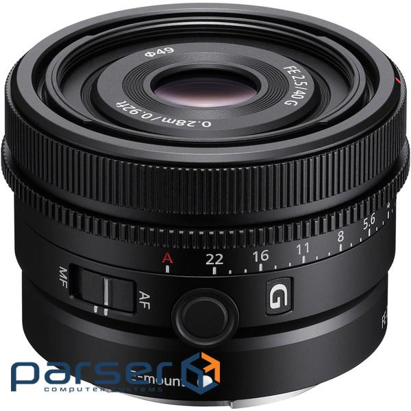 Об'єктив Sony 40mm, f/2.5G для камер NEX (SEL40F25G.SYX)