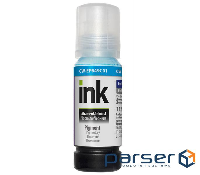 Чорнило ColorWay Epson 112, Cyan, L6460/L6490/L6550/L6570/L6580, L11160/L15150/L15160/ (CW-EP649C01)