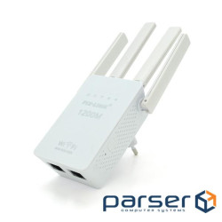 Підсилювач WiFi сигналу з 4-ма антенами LV-WR02EQ, живлення 220V, 300Mbps, IEEE 802.11b / g / n, 2.4 220V, 300Mbps, IEEE 802.11b / g / n, 2.4