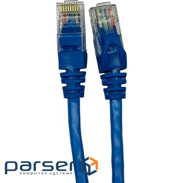 Патч-корд 0.25м UTP cat.5e, CU, 24AWG, blue GEAR (GPC-UTPCURJ45-0.25BE)