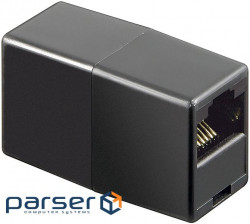 Перехідник мережевий RJ45 UTP5e F / F, RJ45 адаптер ISDN 1: 1 8P8C, чорний (62.09.8021-1)