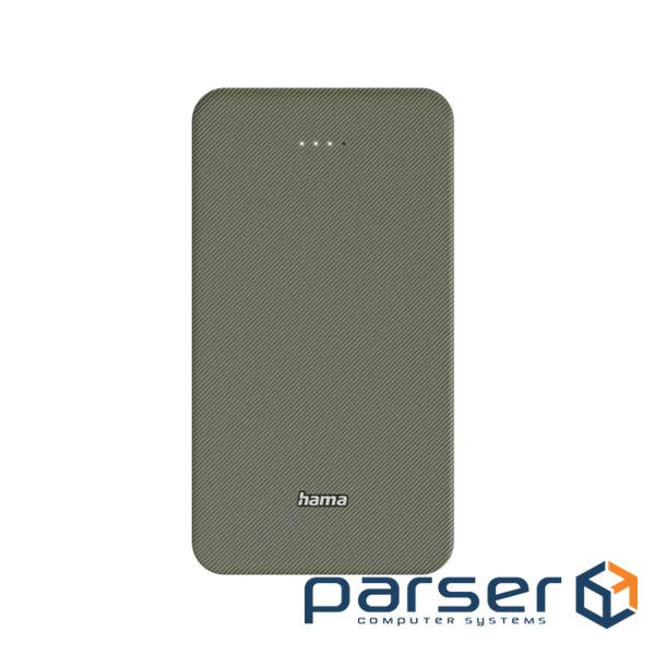 Батарея універсальна Hama 20000mAh, 15W/5V/3A, USB-C, USB-A, green (00201716)