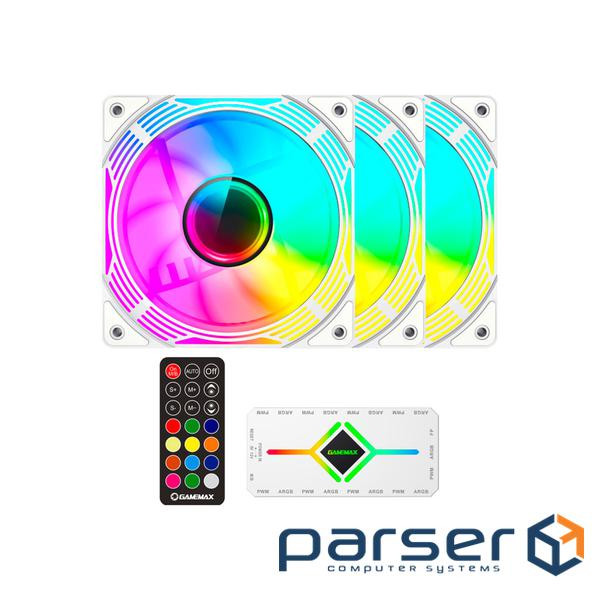 Комплект вентиляторів GAMEMAX KF300 White 3-Pack