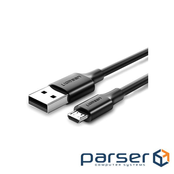 Дата кабель USB 2.0 AM to Micro 5P 0.5m 2A US289 black Ugreen (60135)