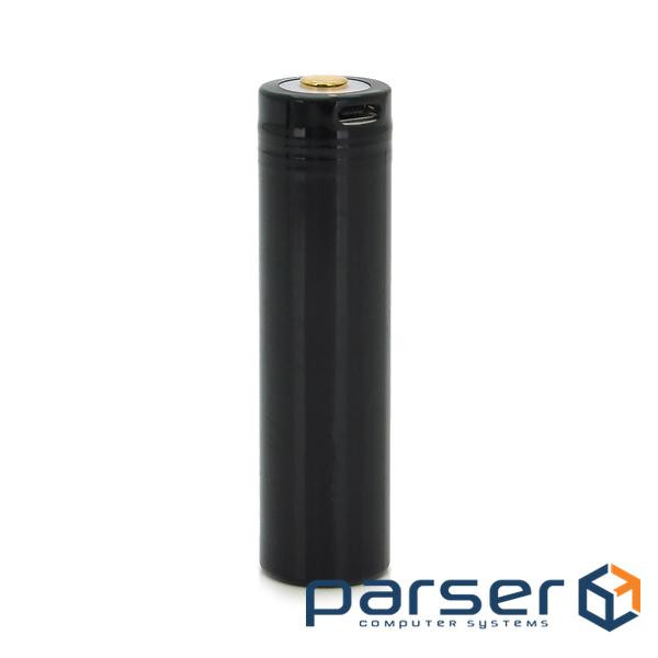 Акумулятор 18650 Li-Ion Beston 4.2 / 3.7 / 2.5V, USB-Micro, 2600mAh (negative e (Moli2600mAhUSB-MNE)