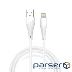 Кабель WUW-X196 USB Lightning 2,4А white (6972573335596)