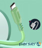 Дата кабель USB 2.0 AM to Type-C 1.0m soft silicone green ColorWay (CW-CBUC042-GR)