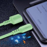 Дата кабель USB 2.0 AM to Type-C 1.0m soft silicone green ColorWay (CW-CBUC042-GR)