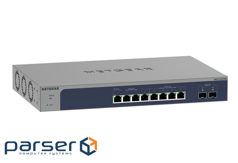 Netgear 10Port Switch 100/1000/10000 MS510TXM 8-Port Multi-Gigabit/10G Ethernet Sm (MS510TXM-100EUS)