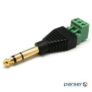 Терміналблок Terminal block-Jack 6.3mm,/F 3x2pin Pitch=5.0mm,зелений (62.09.8242-1) (62.09.8242-1)