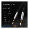 Кабель мультимедійний 3.5mm M to 3.5mm M 3.0m AV119 black Ugreen (10736) (90401957)