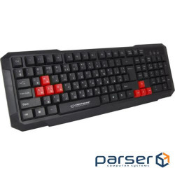 Keyboard Esperanza EGK102 Red USB (EGK102RUA)