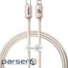 Кабель BASEUS Crystal Shine Series Fast Charging Data Cable Type-C to iP 20W 1.2м Pink (CAJY001304)