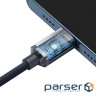 Кабель BASEUS Crystal Shine Series Fast Charging Data Cable Type-C to iP 20W 1.2м Pink (CAJY001304)