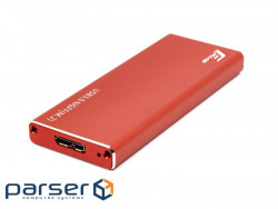 External pocket FRIME FHE203.M2U30 M.2 SSD to USB 3.0 Red