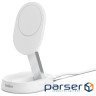 Зарядний пристрій Belkin 15W Magnetic Stand Qi2 20W adapter USB-C white (WIA008VFWH)