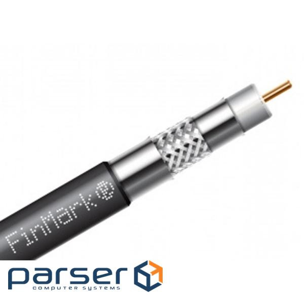 Кабель телевізійний FinMark RG-6 TRISHIELD, CU, 305м , black (F6TSVcu_305_black)