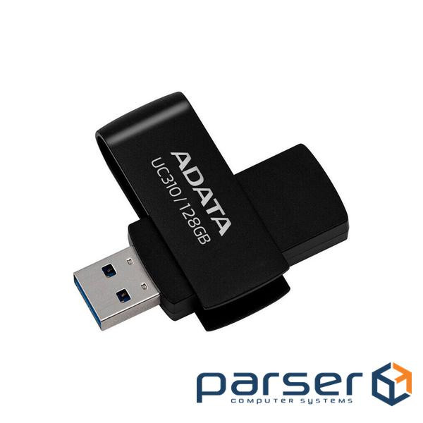 USB флеш накопичувач ADATA 128GB UC310 USB 3.2 Black (UC310-128G-RBK)