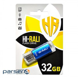 Флеш-накопичувач Hi-Rali 32 GB Rocket series Blue (HI-32GBVCBL)
