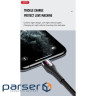 Дата кабель USB 2.0 AM to Lightning 1.0m 2A zinc alloy black XO (NB138-L-1-BK)