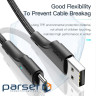 Дата кабель USB 2.0 AM to USB-C 1.0m 3A black Essager (EXCT-LS01)