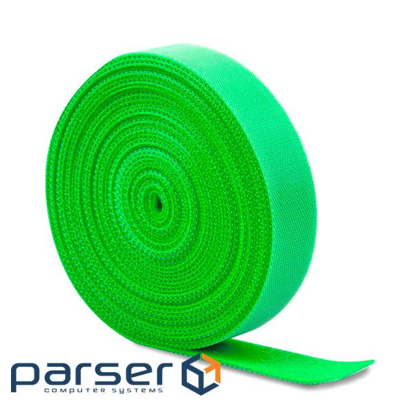 Стяжки на липучці ширина 12мм, рулон 45м, зелені, ціна за рулон (ZD-005 12мм зелені) )