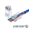 Конектор наскрізний RJ45 Cat.5E (100 шт ) (20030)