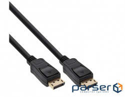 Кабель монітора-сигнальний DisplayPort M/M 1.5m,v1.2 4K@60Hz D=7.0mm Gold Cu,чорний (77.P1.7111-1) (77.P1.7111-1)