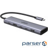 Док-станція USB3.2 Type-C --> HDMI 4K60Hz/2хUSB 3.0/2xUSB-C/SD/TF PD 100 Вт CM511 Ugreen (45521)