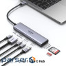 Док-станція USB3.2 Type-C --> HDMI 4K60Hz/2хUSB 3.0/2xUSB-C/SD/TF PD 100 Вт CM511 Ugreen (45521)