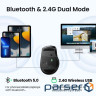 Миша UGREEN MU006 Ergonomic Bluetooth Gray (90855)