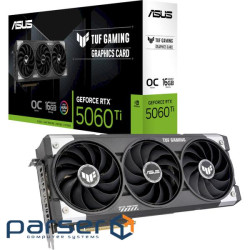 Відеокарта ASUS TUF Gaming GeForce RTX 5060 Ti 16GB GDDR7 OC Edition (TUF-RTX5060TI-O16G-GAMING)