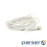 Кабель USB 2.0 (AM / Miсro 5 pin) 2,0м, білий, Пакет (05104) (05104)