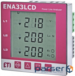 Трифазний аналізатор мережі ENA33LCD (96x96мм) , 230V AC) (4656910)