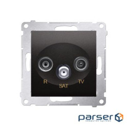 Розетка Premium TV+R+SAT, антрацит (DASK.01/48)