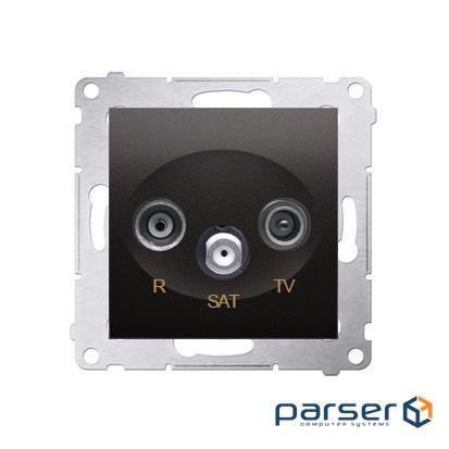 Розетка Premium TV+R+SAT, антрацит (DASK.01/48)
