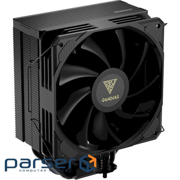 Кулер для процесора GAMDIAS Boreas E2-410 Matte Black (4712960139459)