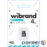 Карта пам'яті WIBRAND microSDHC 4GB Class 4 (WICDC4/4GB)