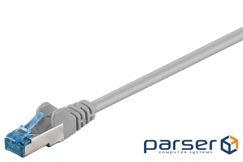 Патч-корд екранований RJ45 SFTP6a 2.0m,patch AWG27 D=6.0mm LSOH Gold Cu,сірий (75.09.3741-10) (75.09.3741-10)