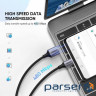 Дата кабель USB 2.0 AM to Type-C 1.0m US288 Aluminum Braid White Ugreen (60131)
