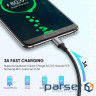 Дата кабель USB 2.0 AM to Type-C 1.0m US288 Aluminum Braid White Ugreen (60131)